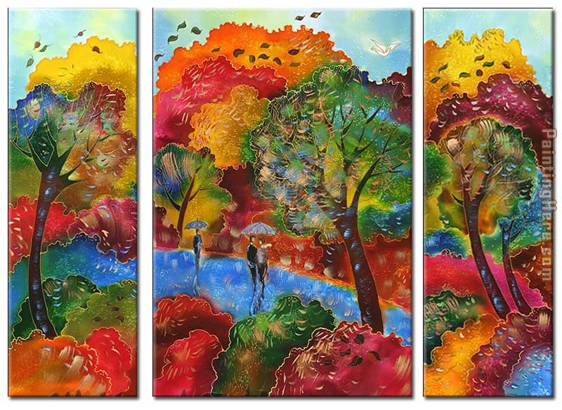 Autumn Wind painting - landscape Autumn Wind art painting